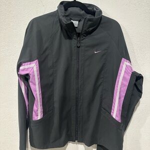 Nike  Women's Grey Jacket with Purple Accents VTG 90’s